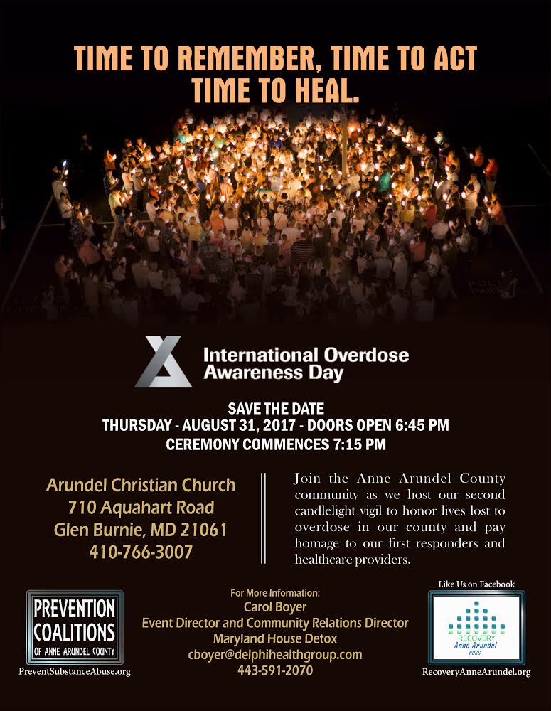 International Overdose Awareness Day - Candlelight Vigil | Recovery ...